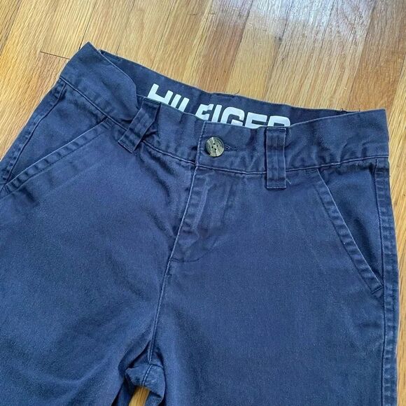 4/$25 Tommy Hilfiger Boys Navy Blue Uniform Chino Shorts Size 10 - Picture 3 of 9